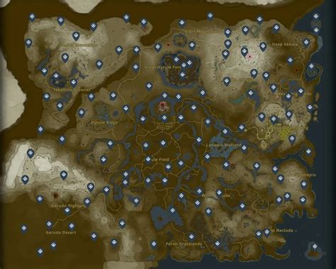 shrines tears of the kingdom map|hyrule field shrines totk.